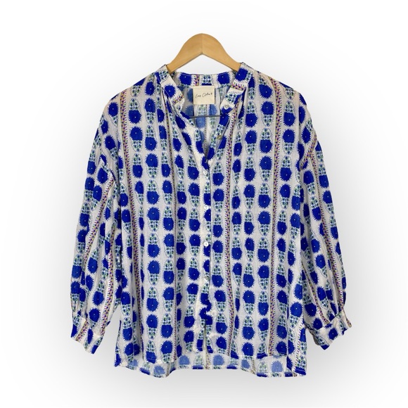 easy clothes Tops - Easy Clothes Floral Patterned Marley Button Down Shirt size large
